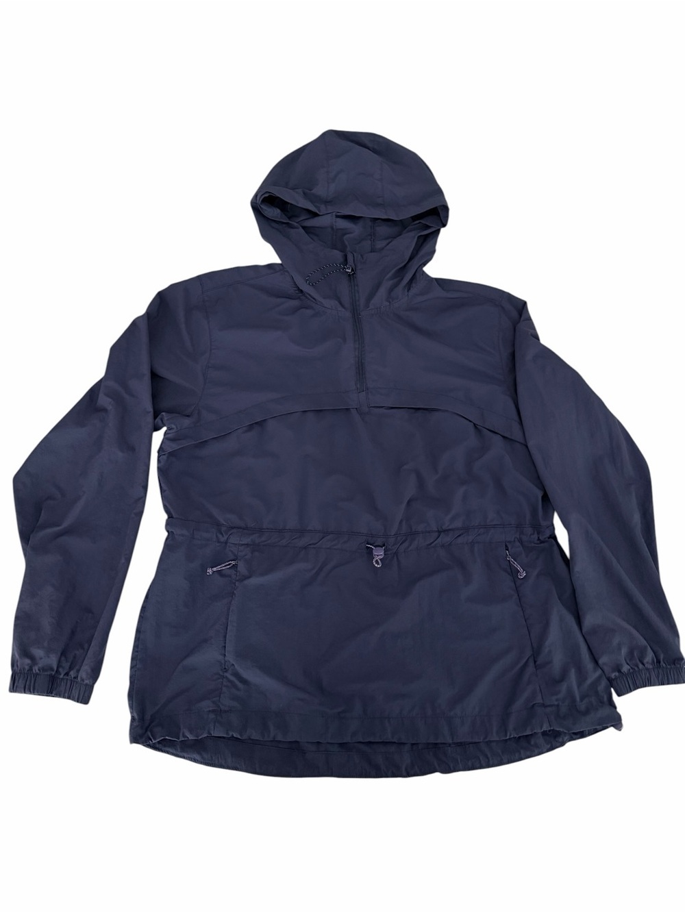 AVALANCHE Navy Hooded Anorak Windbreaker Pullover Jacket men's xl
